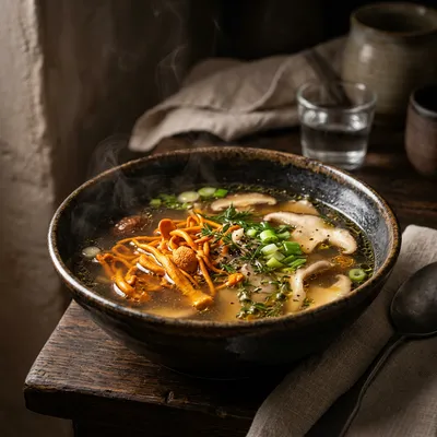 Imagen de portada de Receta De Caldo De Cordyceps