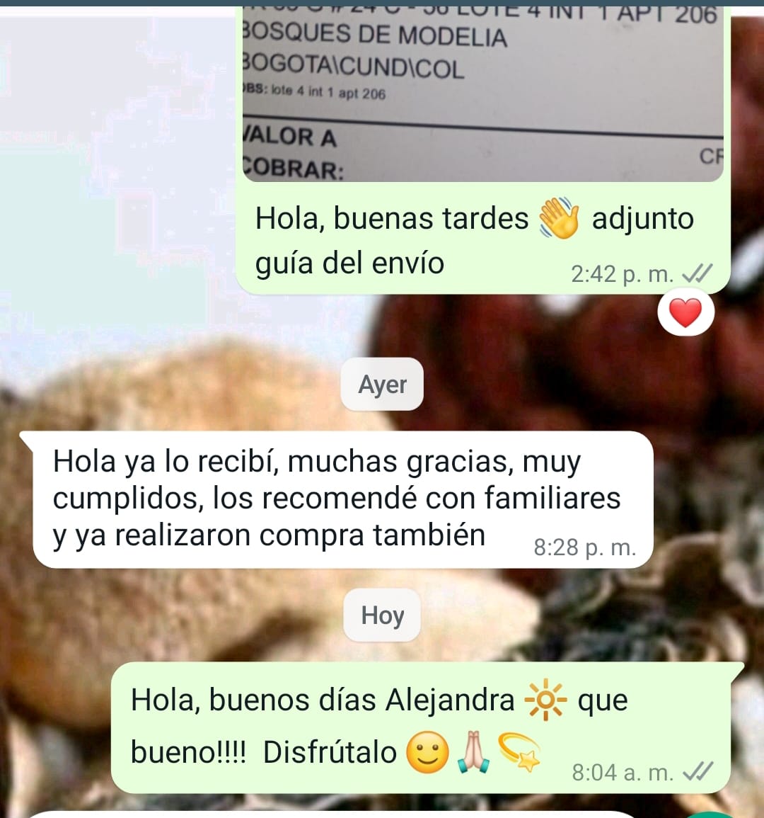 Opinión real de cliente por WhatsApp 2